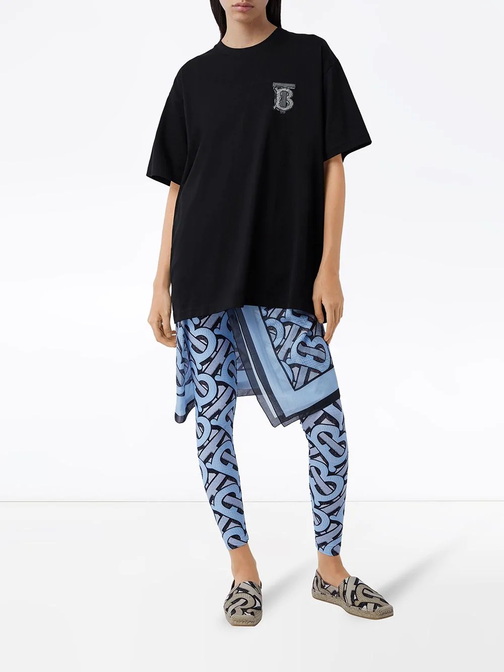 Monogram-motif oversized T-shirt - 2