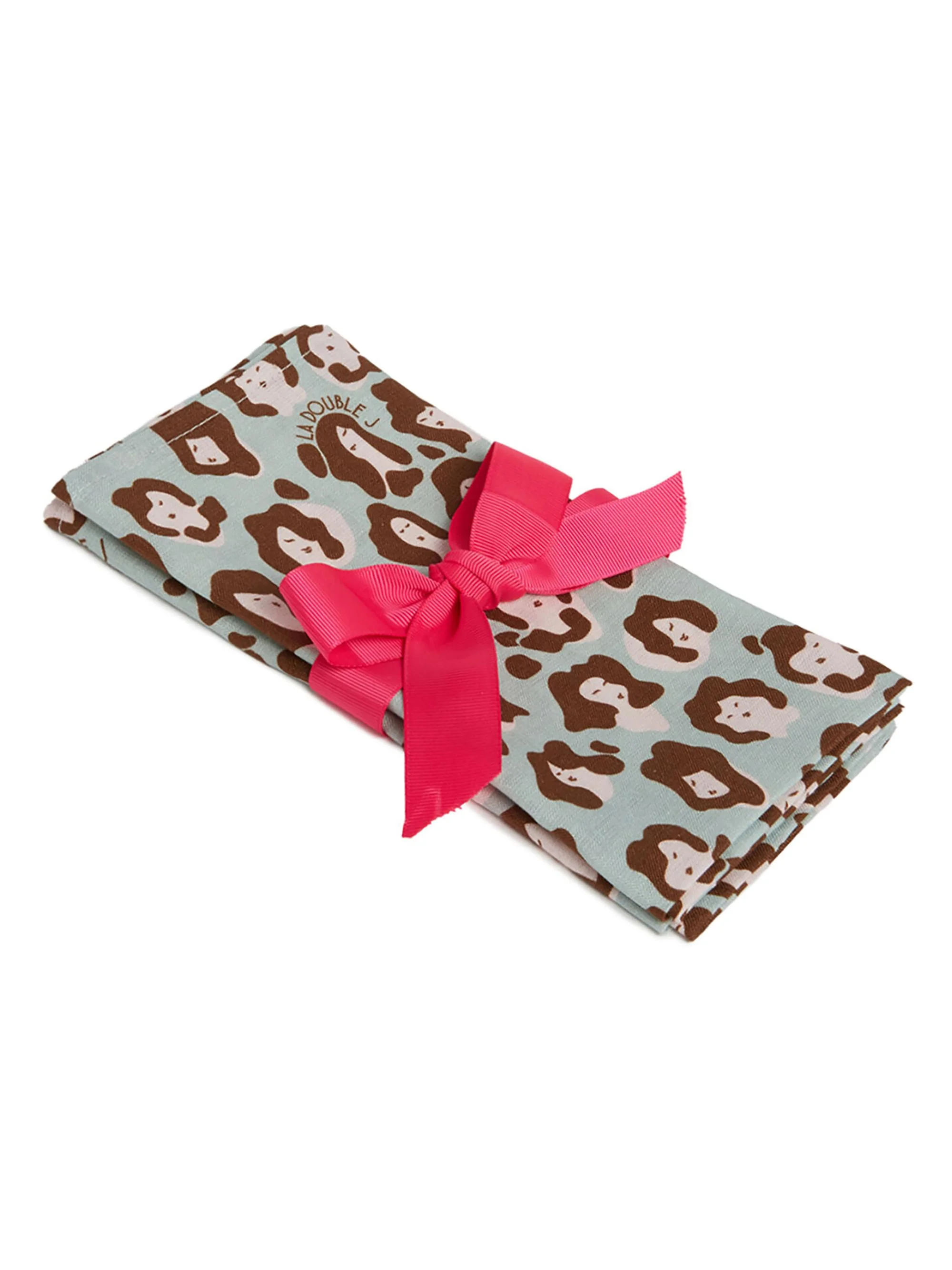 Large Napkins Set of 2 - Lady Leopard Acqua Acquamarin - 1