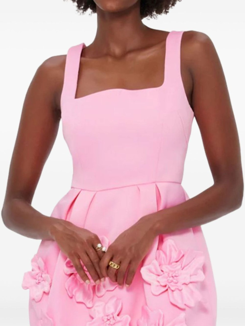 Piper floral-detail square-neck mini dress 4