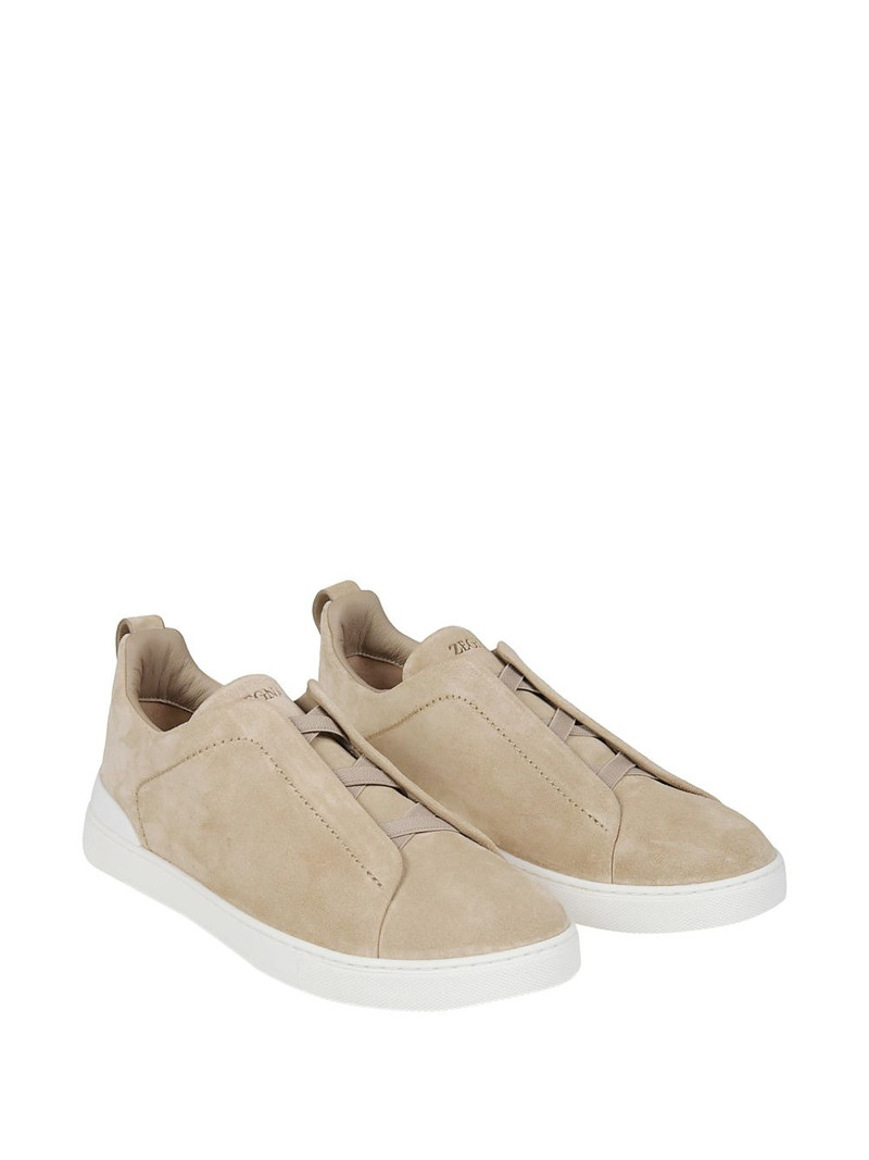 ZEGNA slip-on leather sneakers outlook