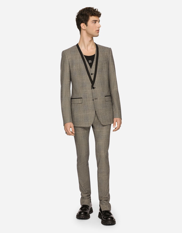 Glen plaid wool Martini-fit suit - 8