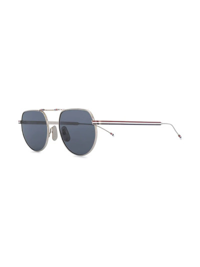 Thom Browne hingeless aviator-frame sunglasses outlook