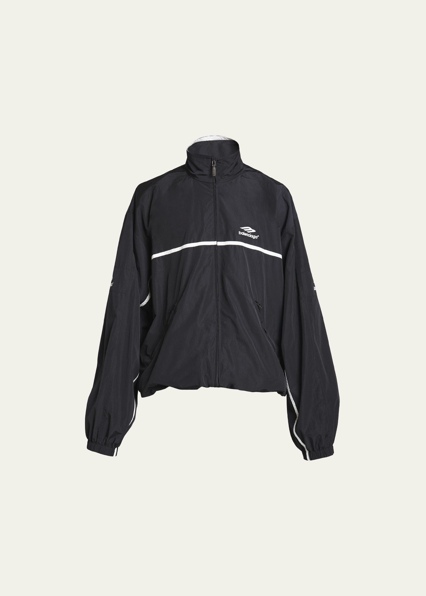 【関税＆送料込み】Balenciaga Tracksuit Jacket 3b Sports Icon Tracksuit Jacket in Black | Balenciaga US