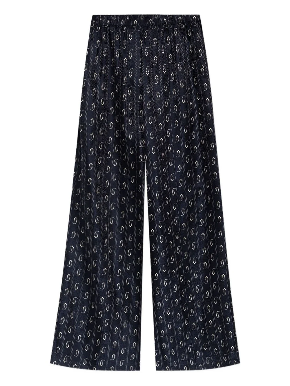 Jacquard silk trousers - 1