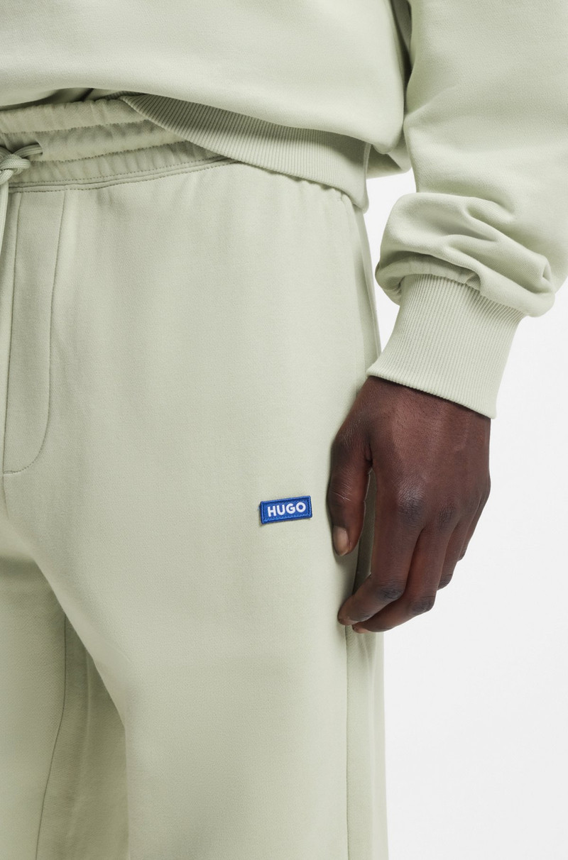 COTTON-TERRY SWEATPANTS WITH LOGO PATCH 3