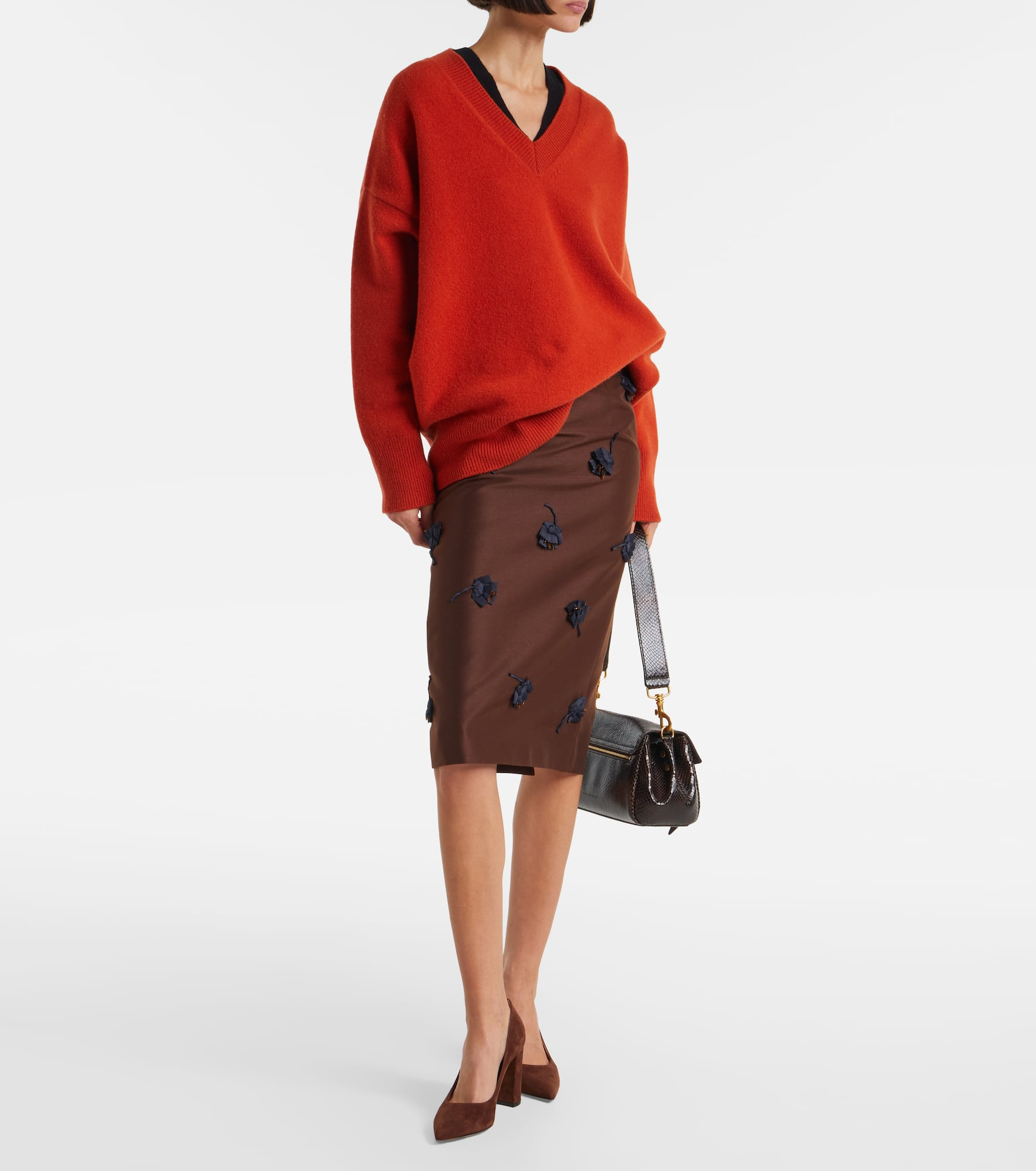 Piper 85 suede pumps - 3