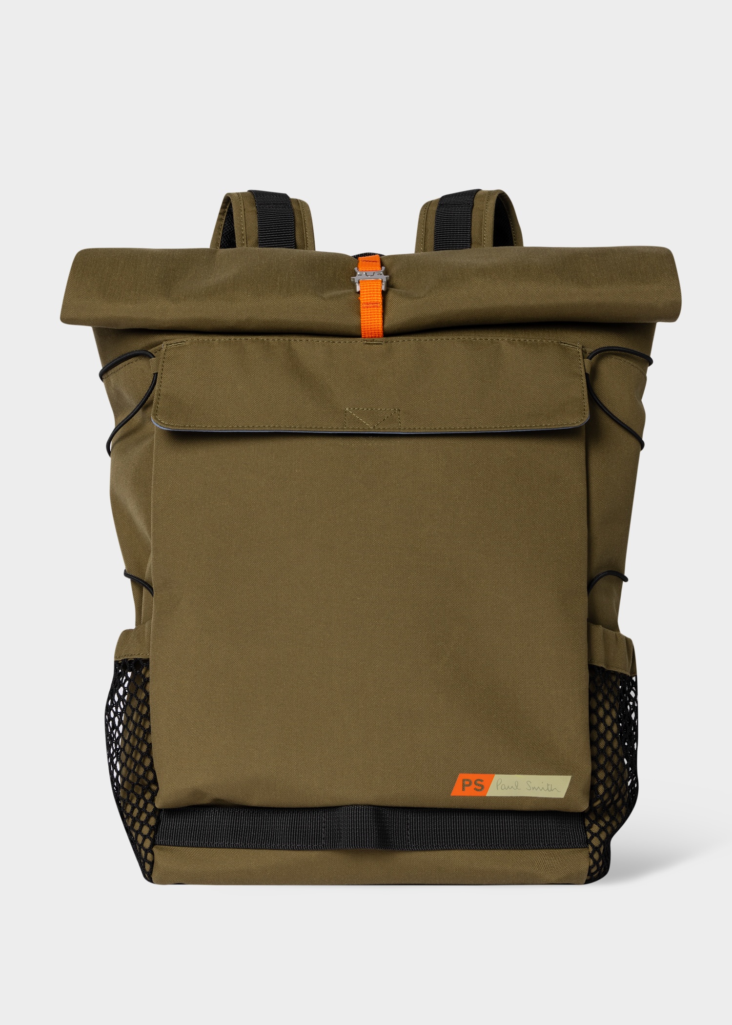 Khaki Nylon Utility Backpack - 1