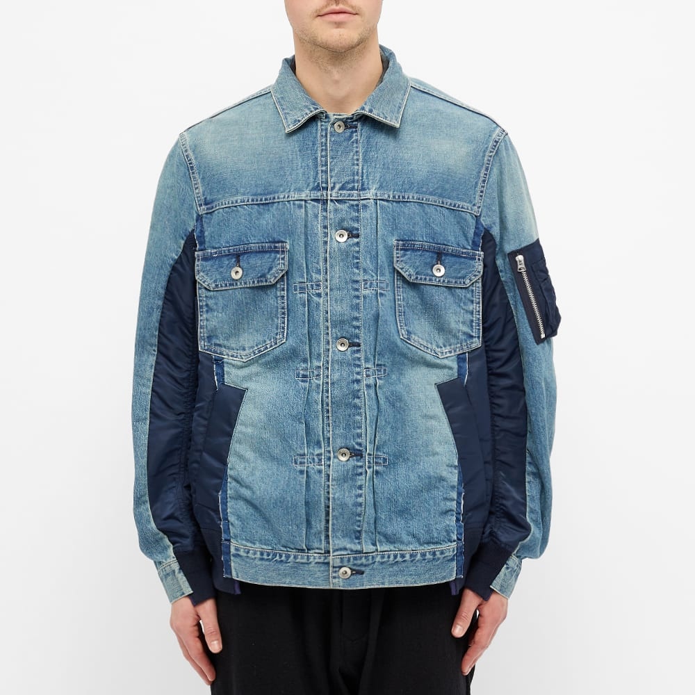 Sacai Denim x MA-1 Jacket - 5