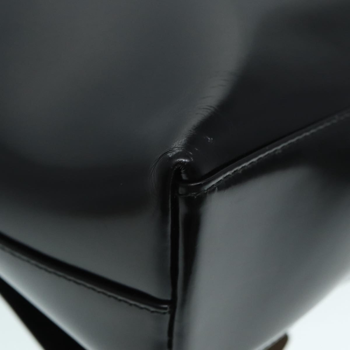 GUCCI Tote Bag Patent Leather Black Silver 002 8754 002 8754 - 12