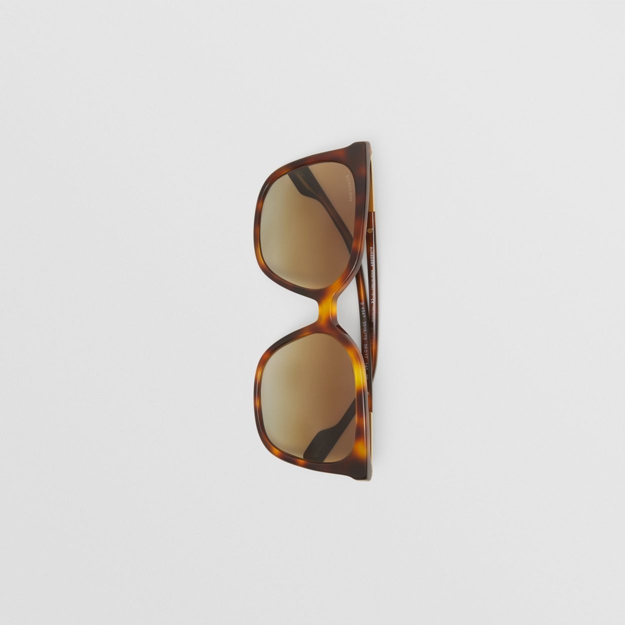 Icon Stripe Detail Oversized Square Frame Sunglasses - 4