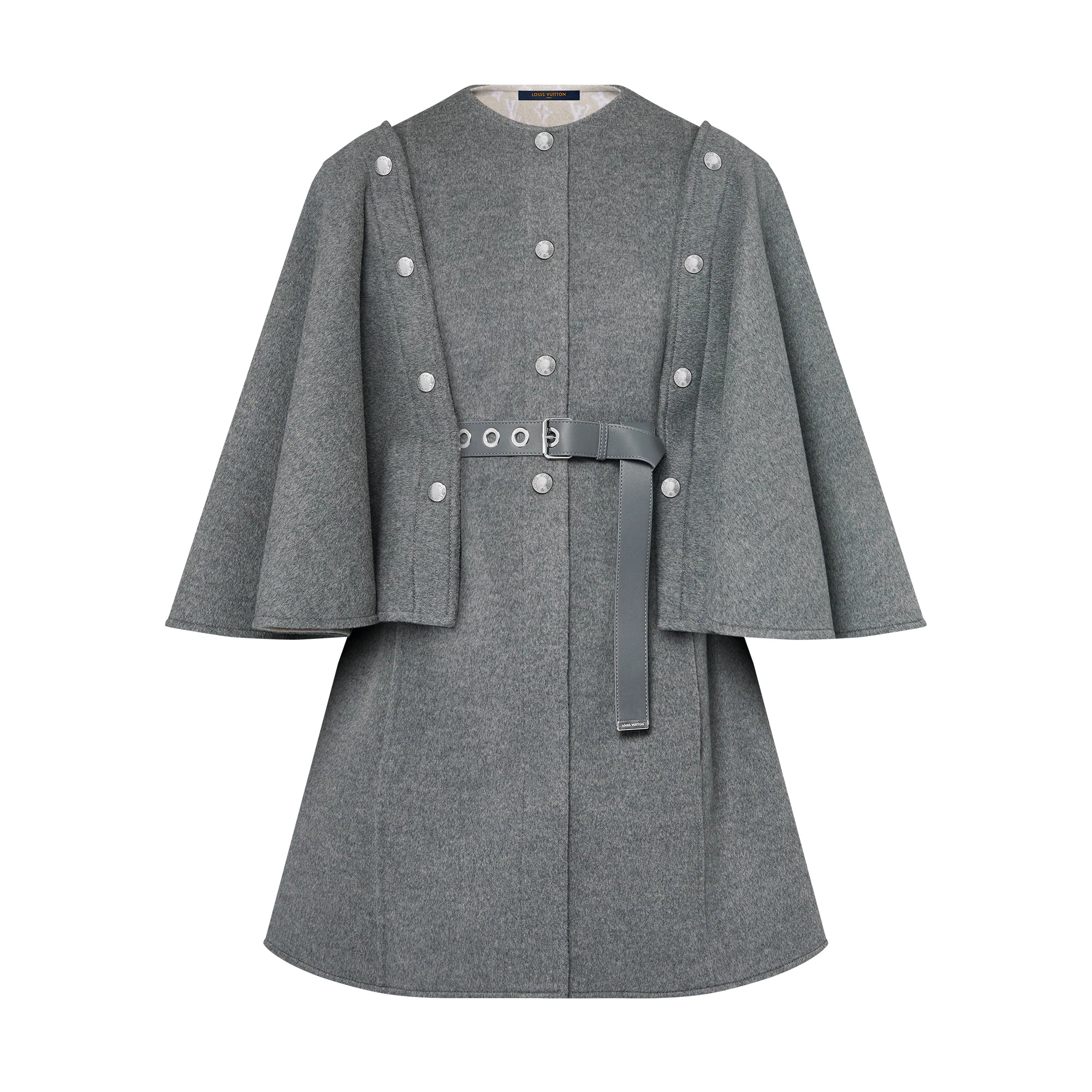 Double Face Cape Sleeve Coat - 1