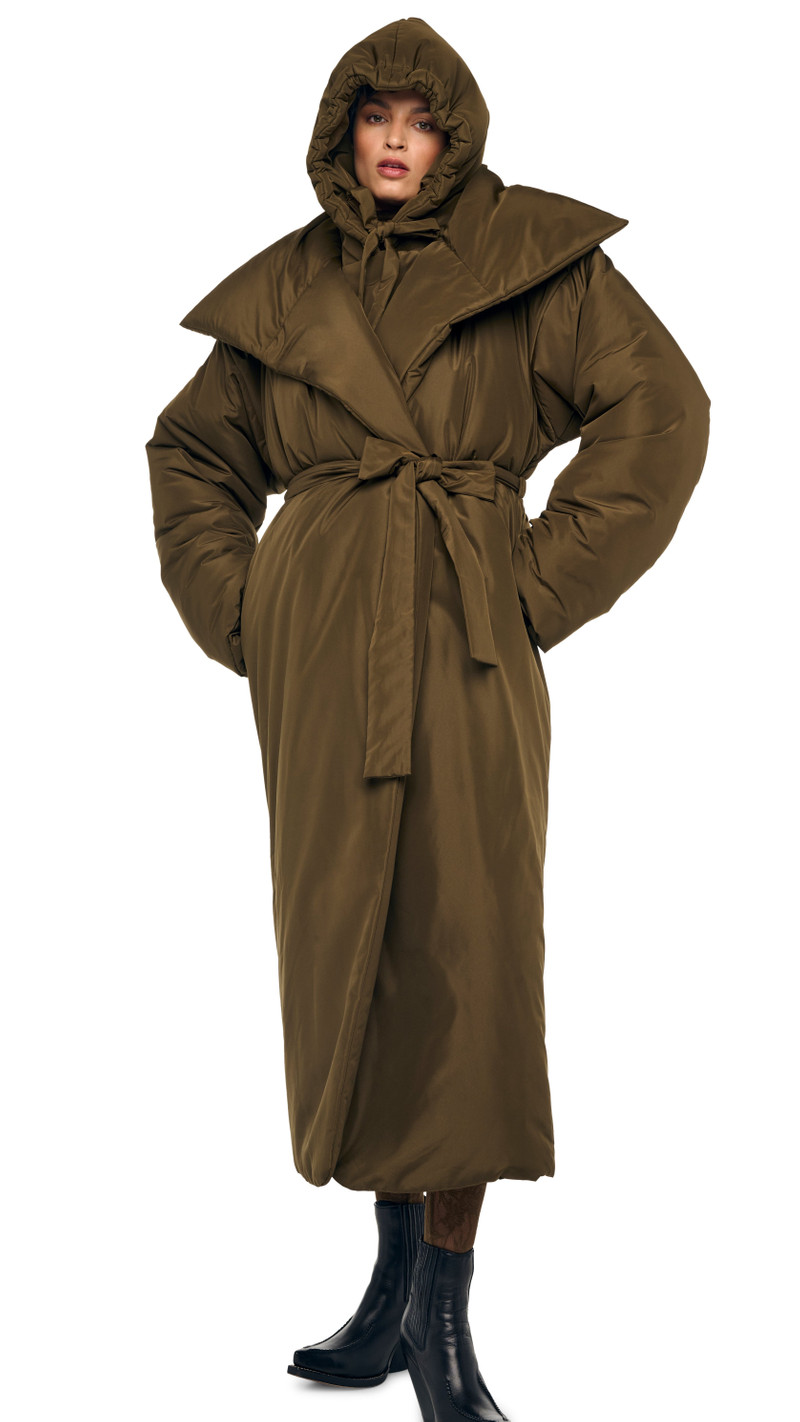 HIGH COLLAR OS BF SLEEPING BAG COAT 5