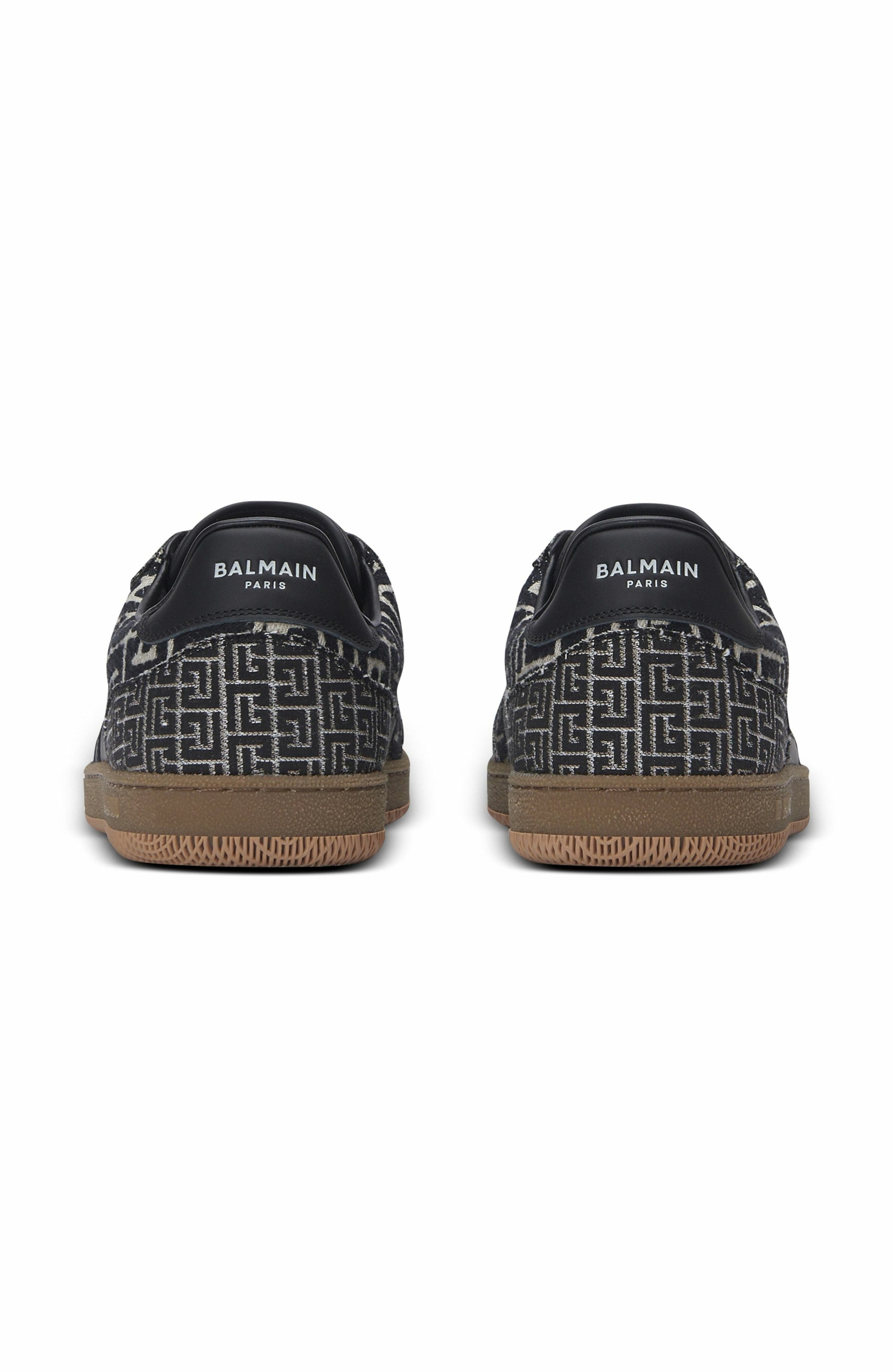 Balmain Swan trainers in PB Labyrinth jacquard in Black at Nordstrom - 4
