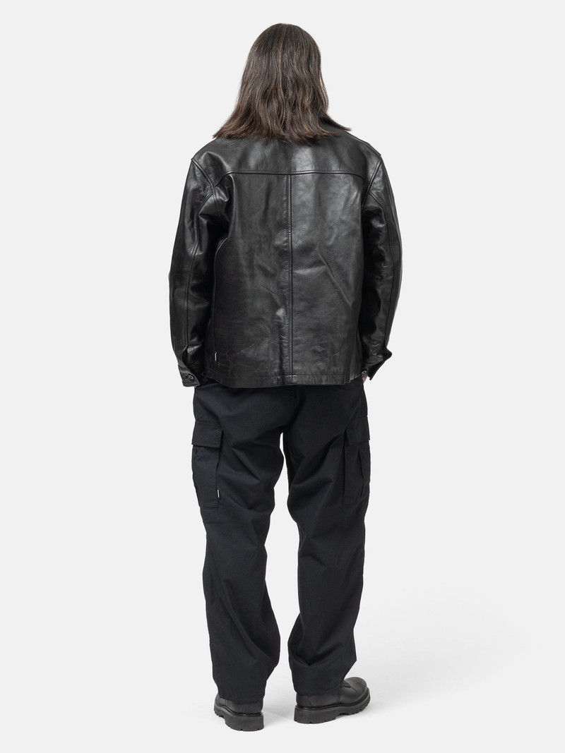 Leather Car Coat Black 3