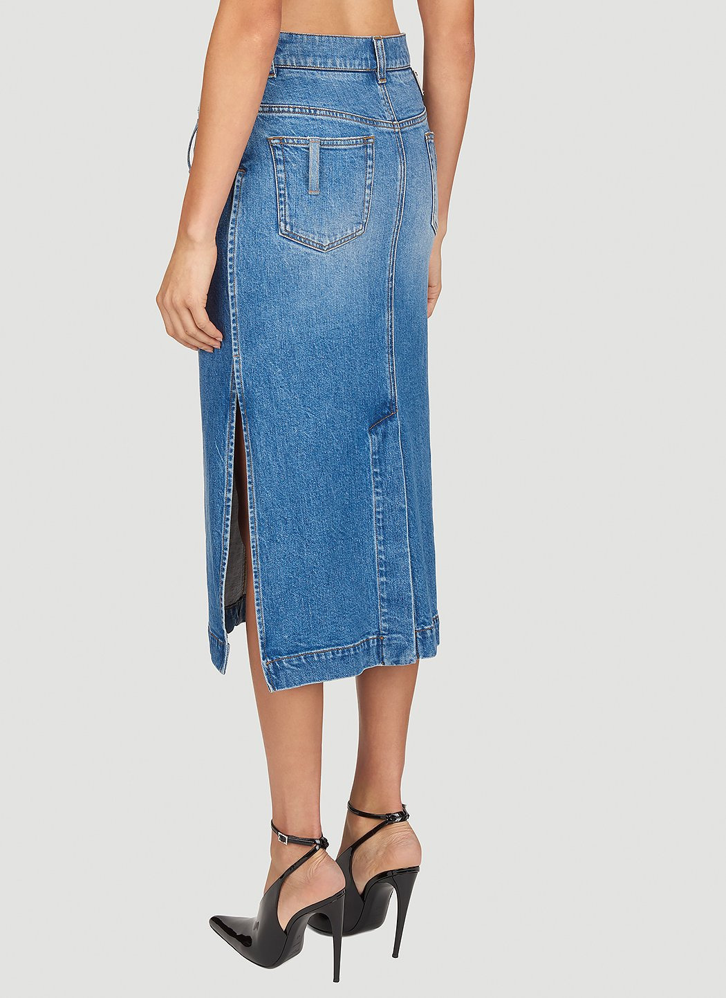 Dolce & Gabbana Women Denim Midi Skirt - 4