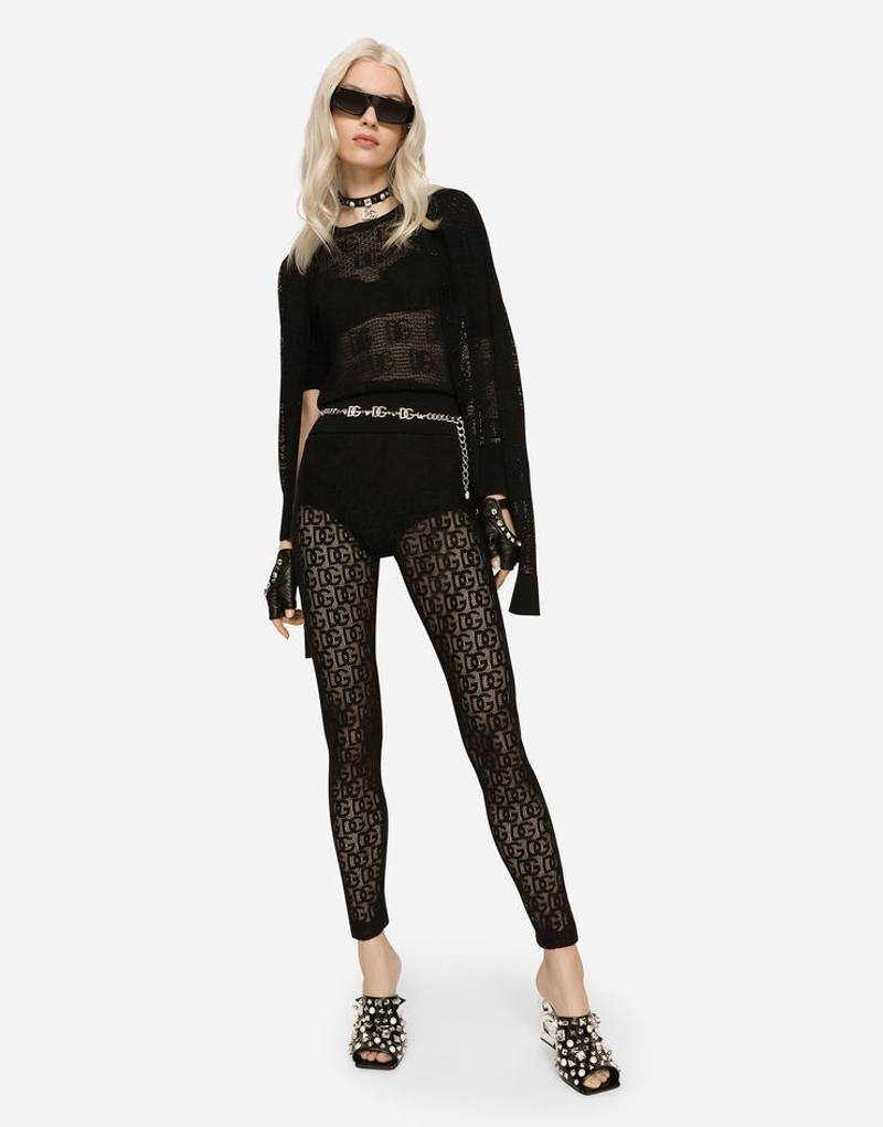Dolce & Gabbana Viscose sweater with all-over DG logo outlook