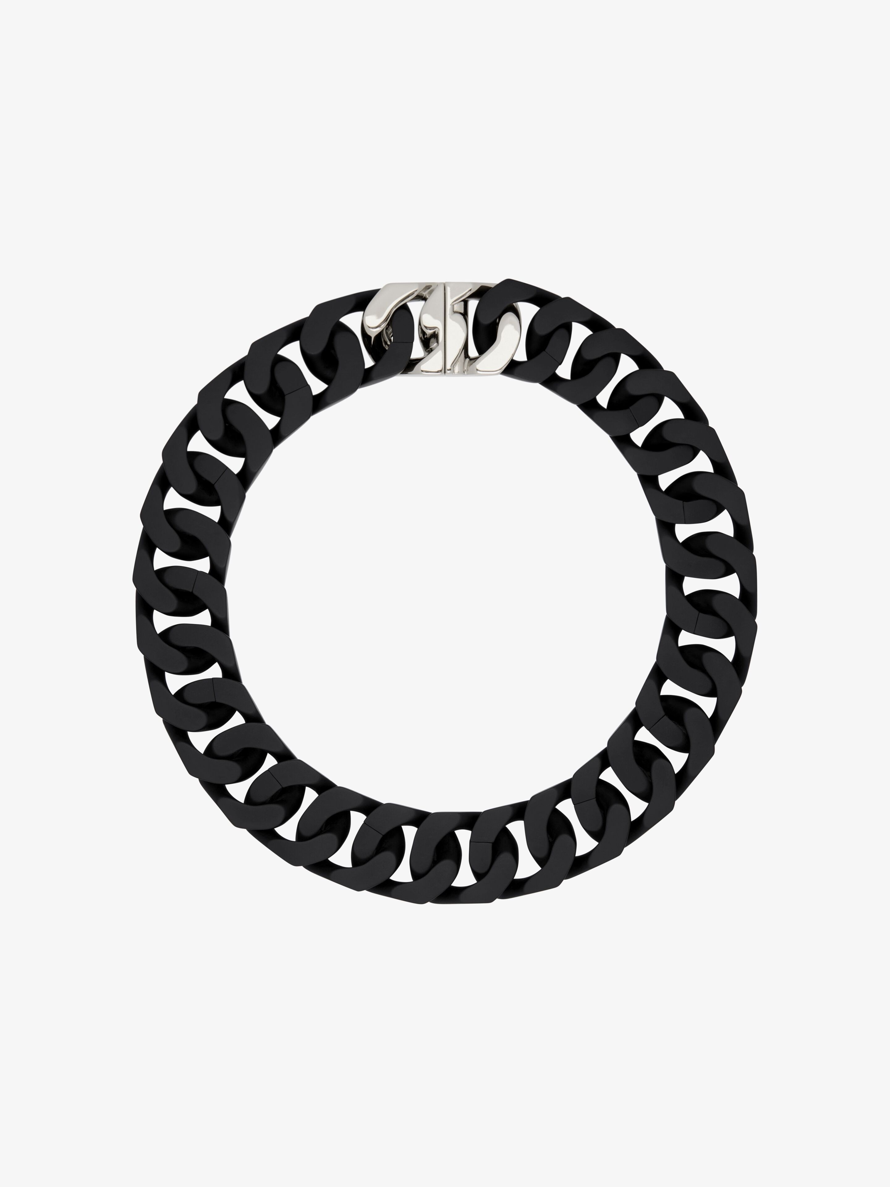 MEDIUM G CHAIN NECKLACE IN ENAMELED METAL - 5