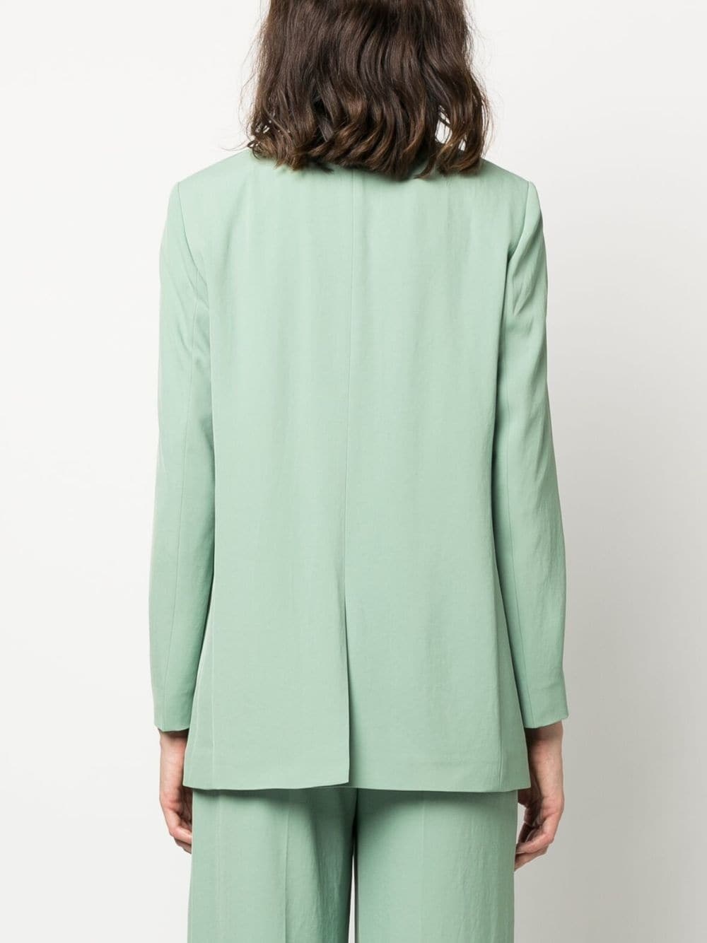 single-breasted belted blazer - 4