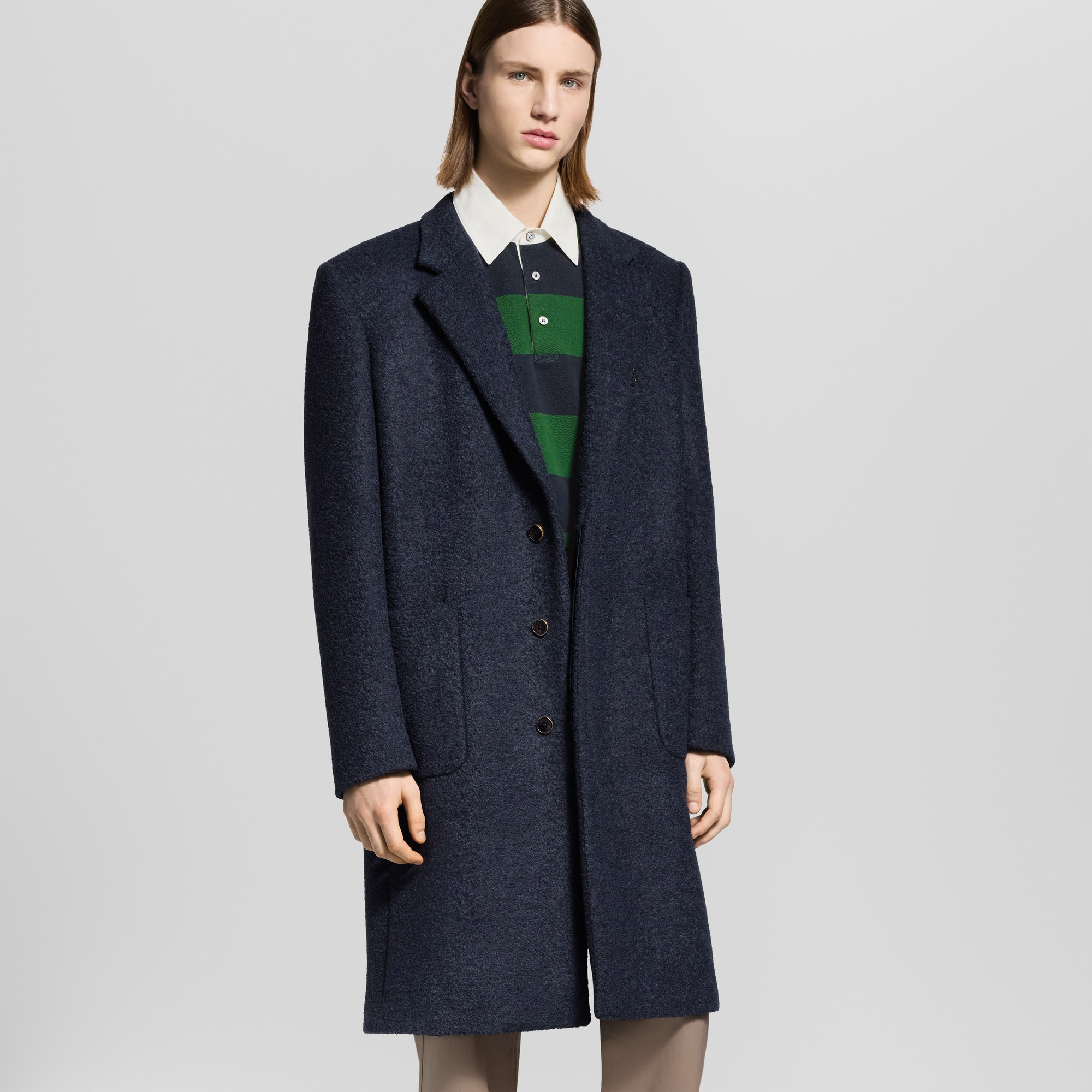 Single-Breasted Wool City Coat - 2