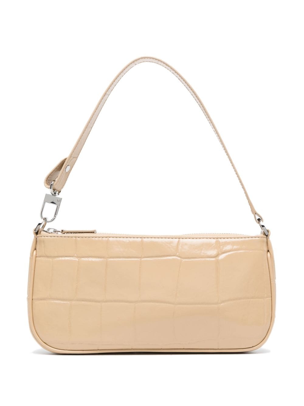 Rachel crocodile-embossed shoulder bag - 1