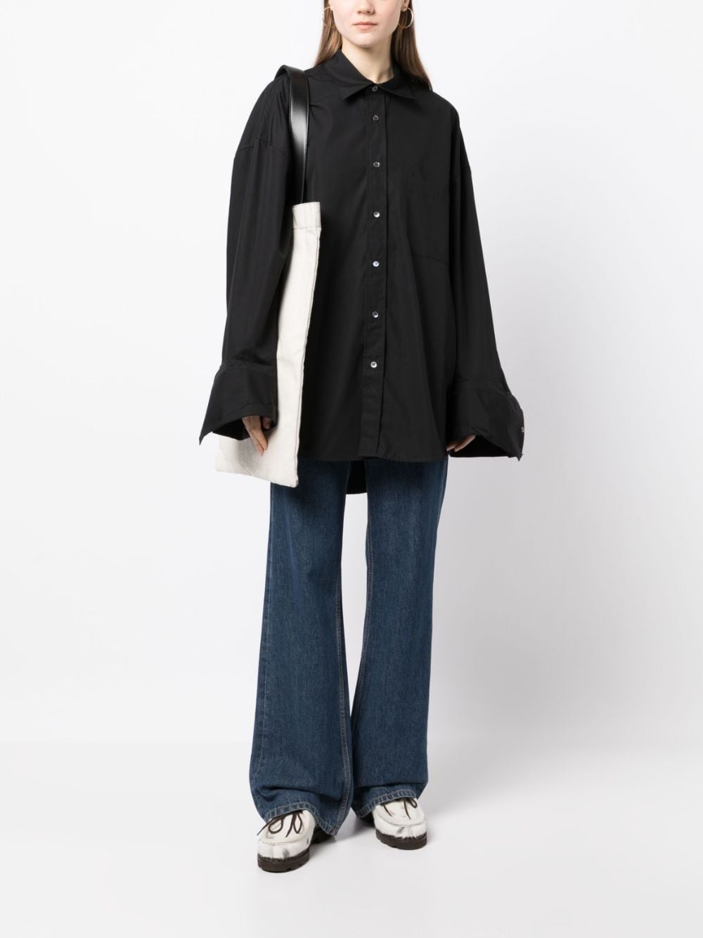 oversized string shirt - 3