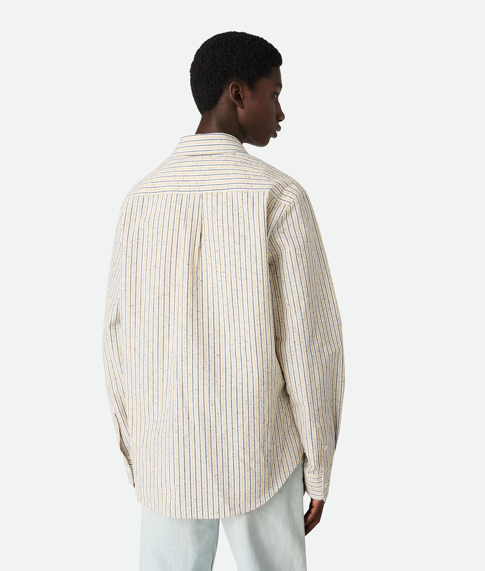 Cotton And Linen Stripe Shirt - 3