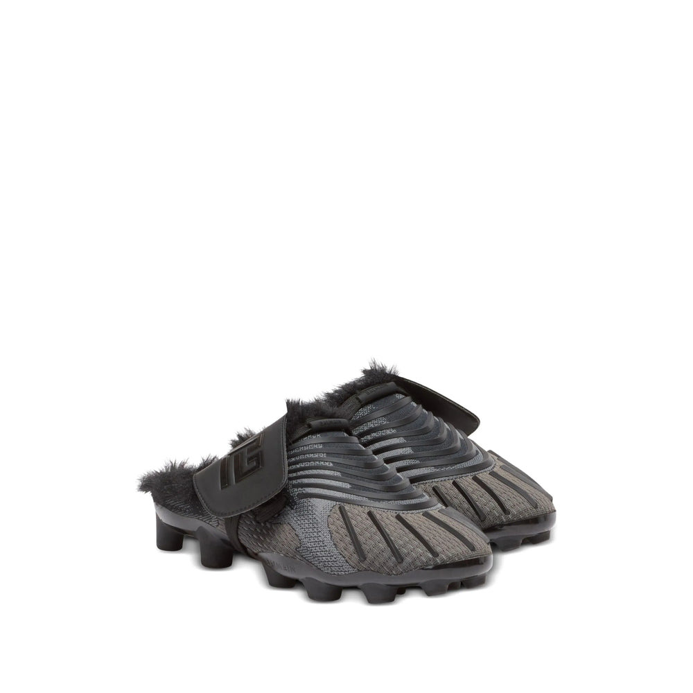 Balmain Black Slippers Men - 3