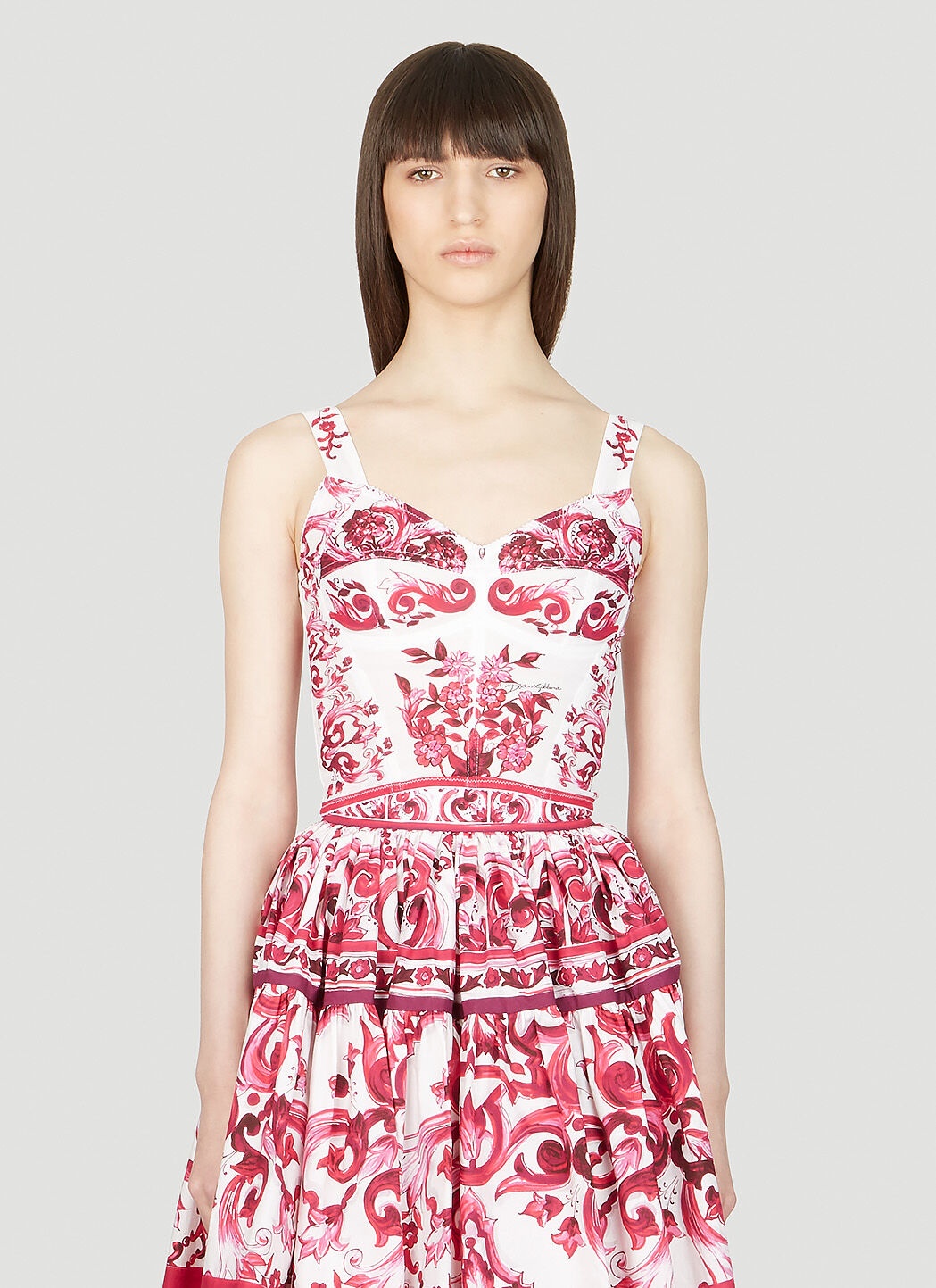 Majolica Print Bustier Top - 1
