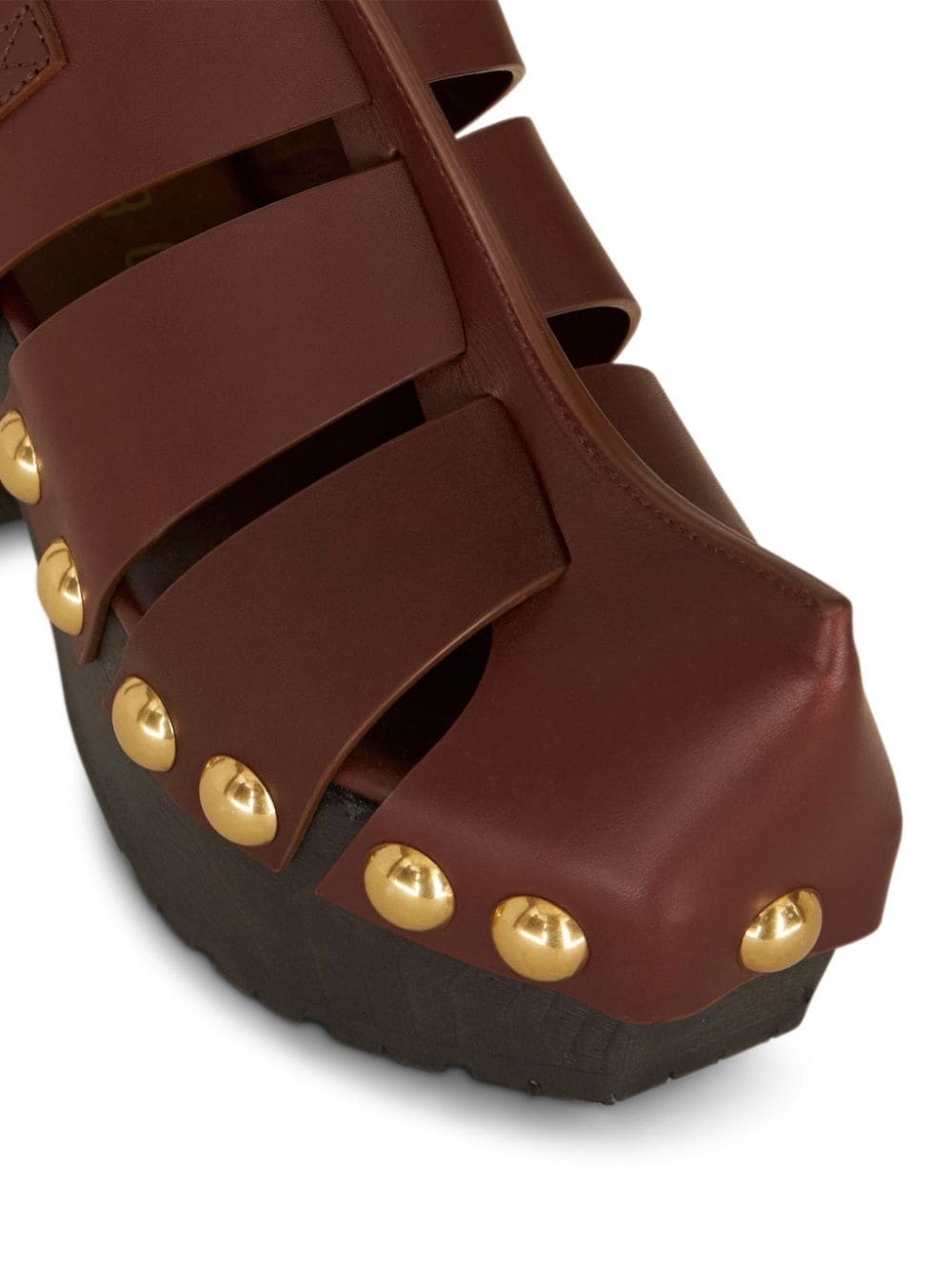 90mm caged leather sandals - 3