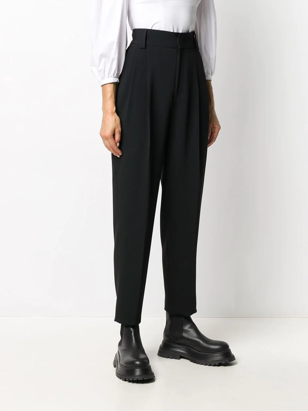 high-waist pleated trousers - 3