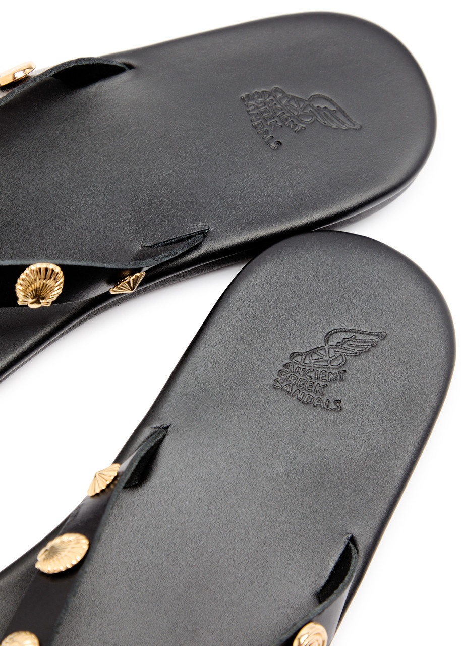 Ancient Greek Sandals Saionara Embellished Leather Sandals - 4
