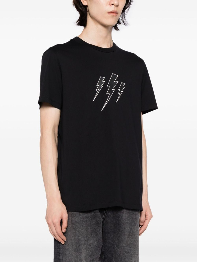 Thunderbolt-print cotton T-shirt 3