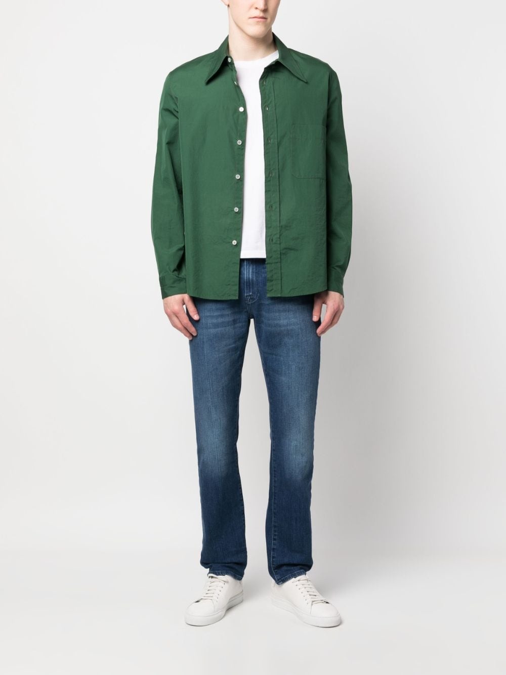 slim-cut low-rise jeans - 2