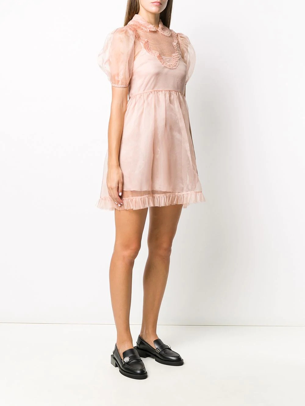 frill-trimmed flared dress - 3