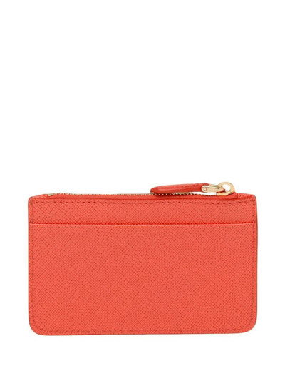 Prada logo-plaque zip-fastening purse outlook