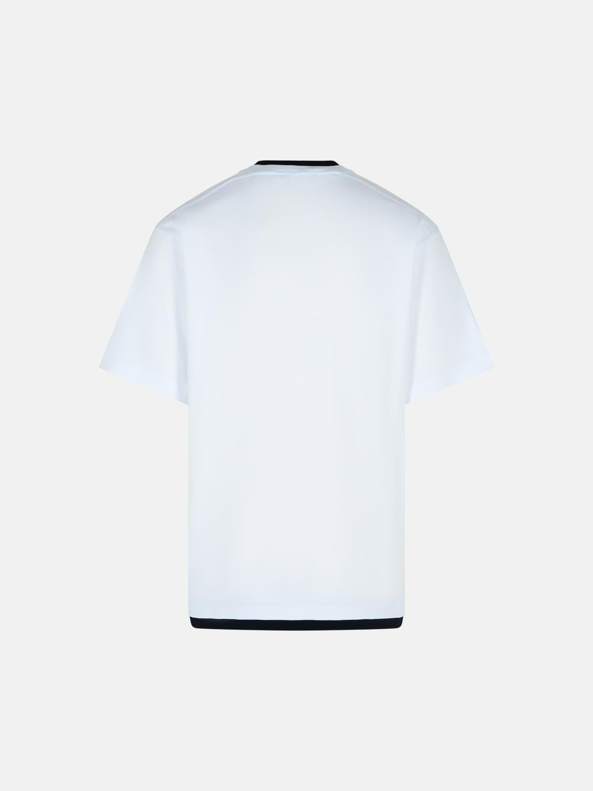 WHITE COTTON T-SHIRT - 3