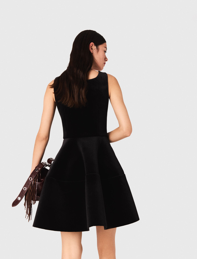 Mini velvet skater dress 4