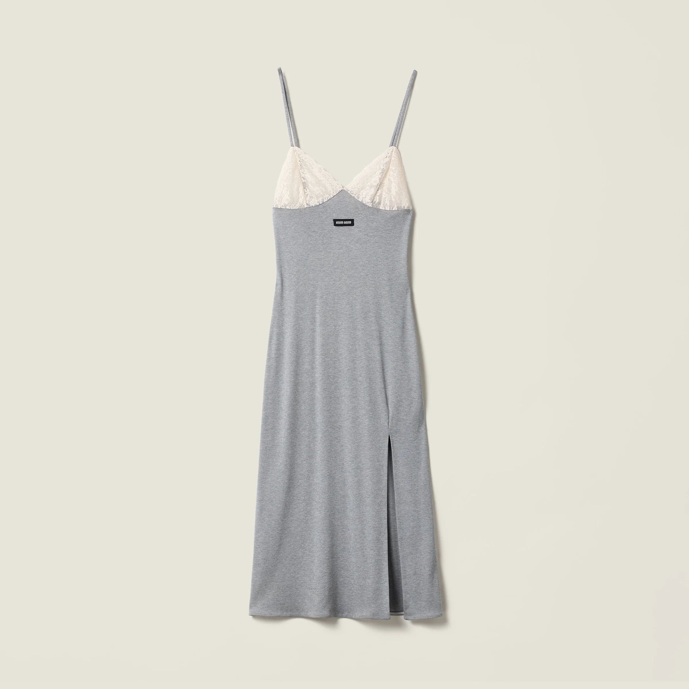 Silk jersey dress - 1