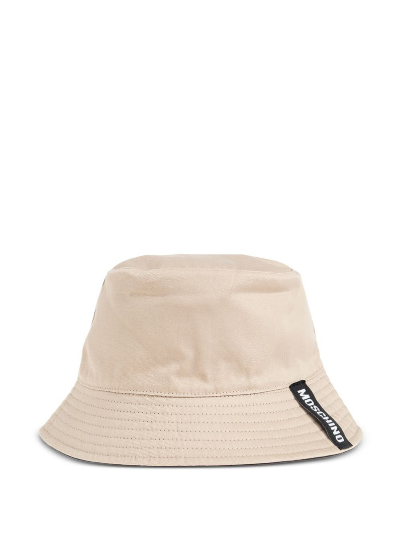 Moschino logo-detail reversible bucket hat outlook