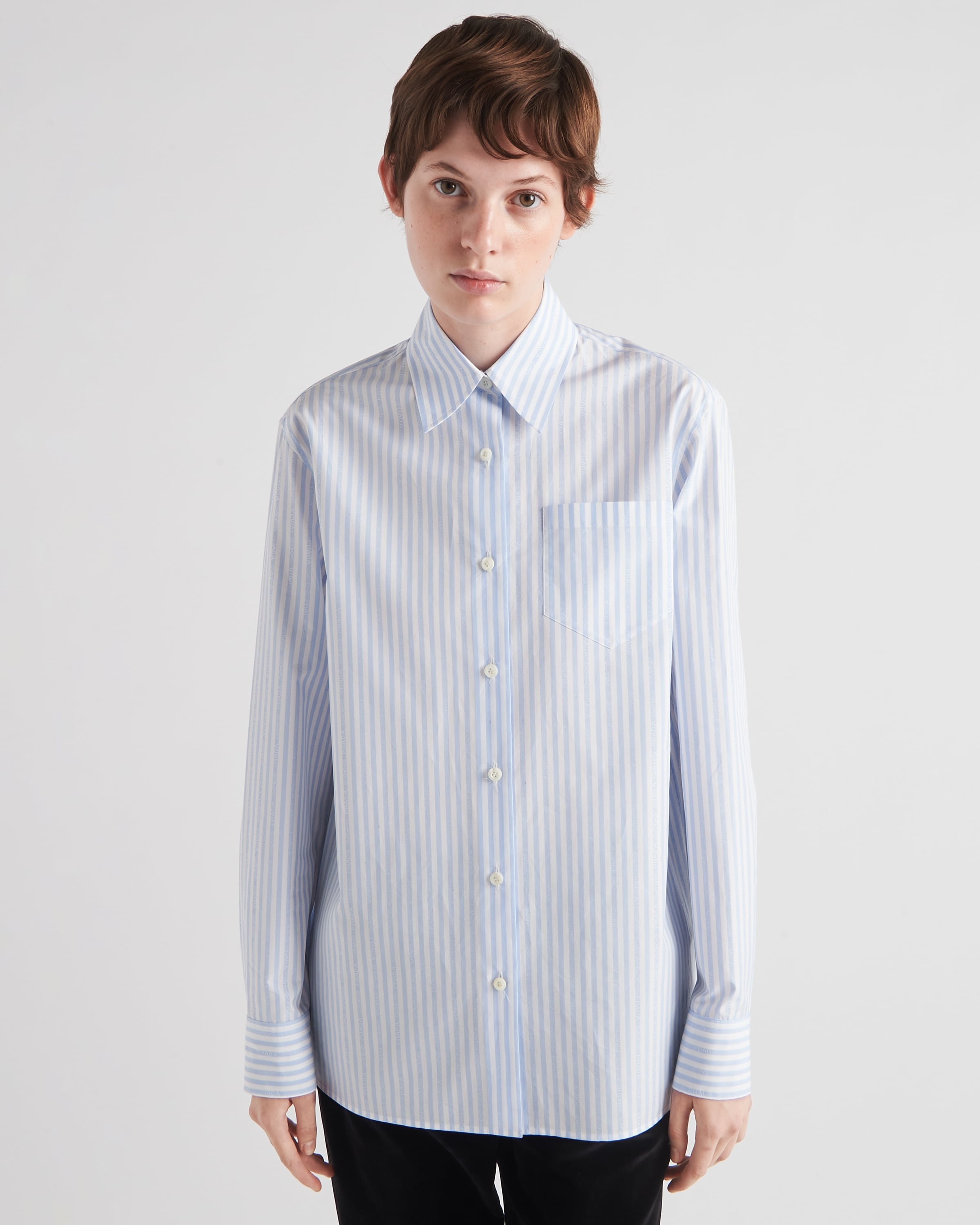 Jacquard poplin shirt - 3
