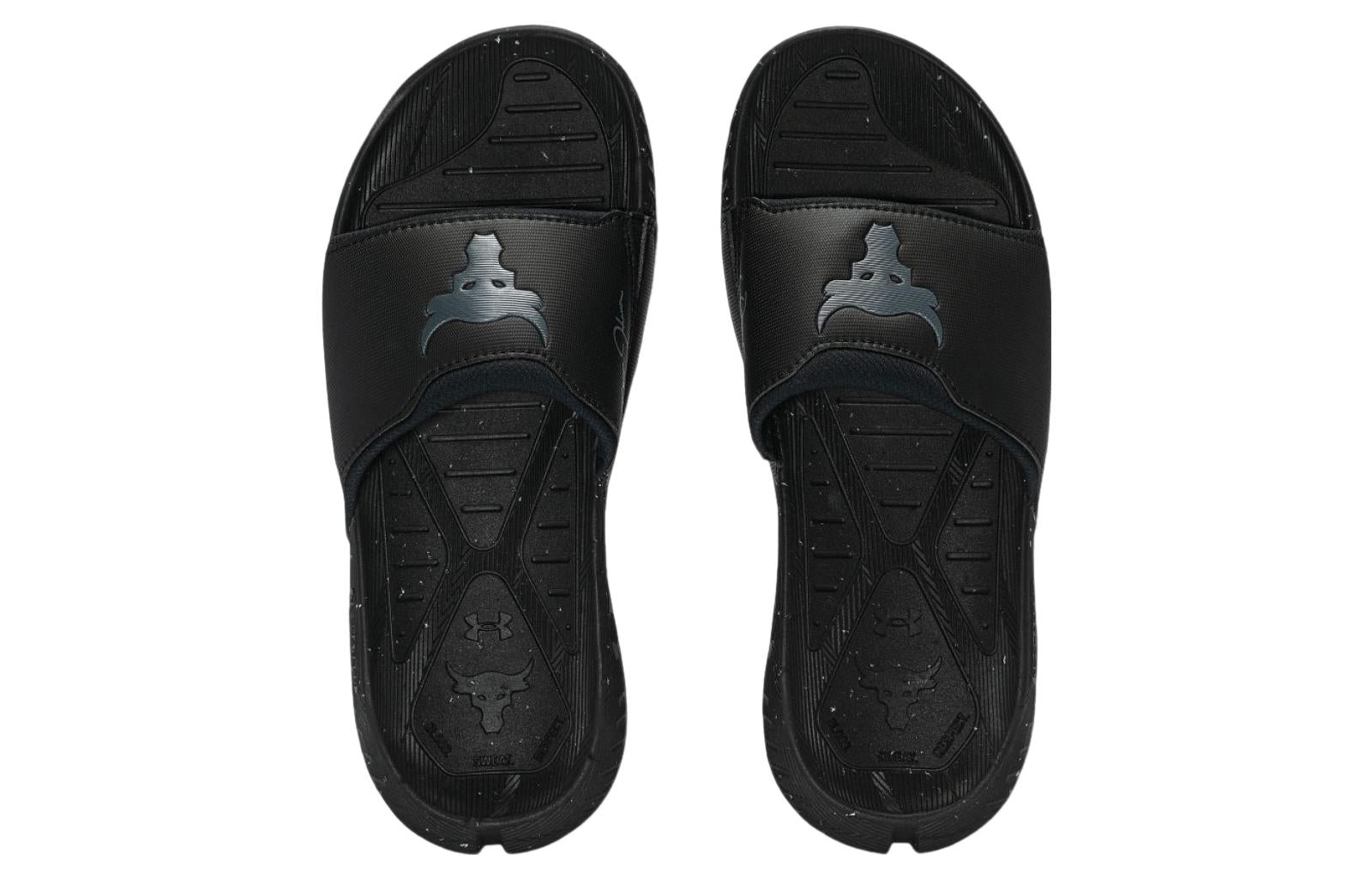 Under Armour Project Rock 3 Slide 'Black Pitch Grey' 3026034-001 - 5