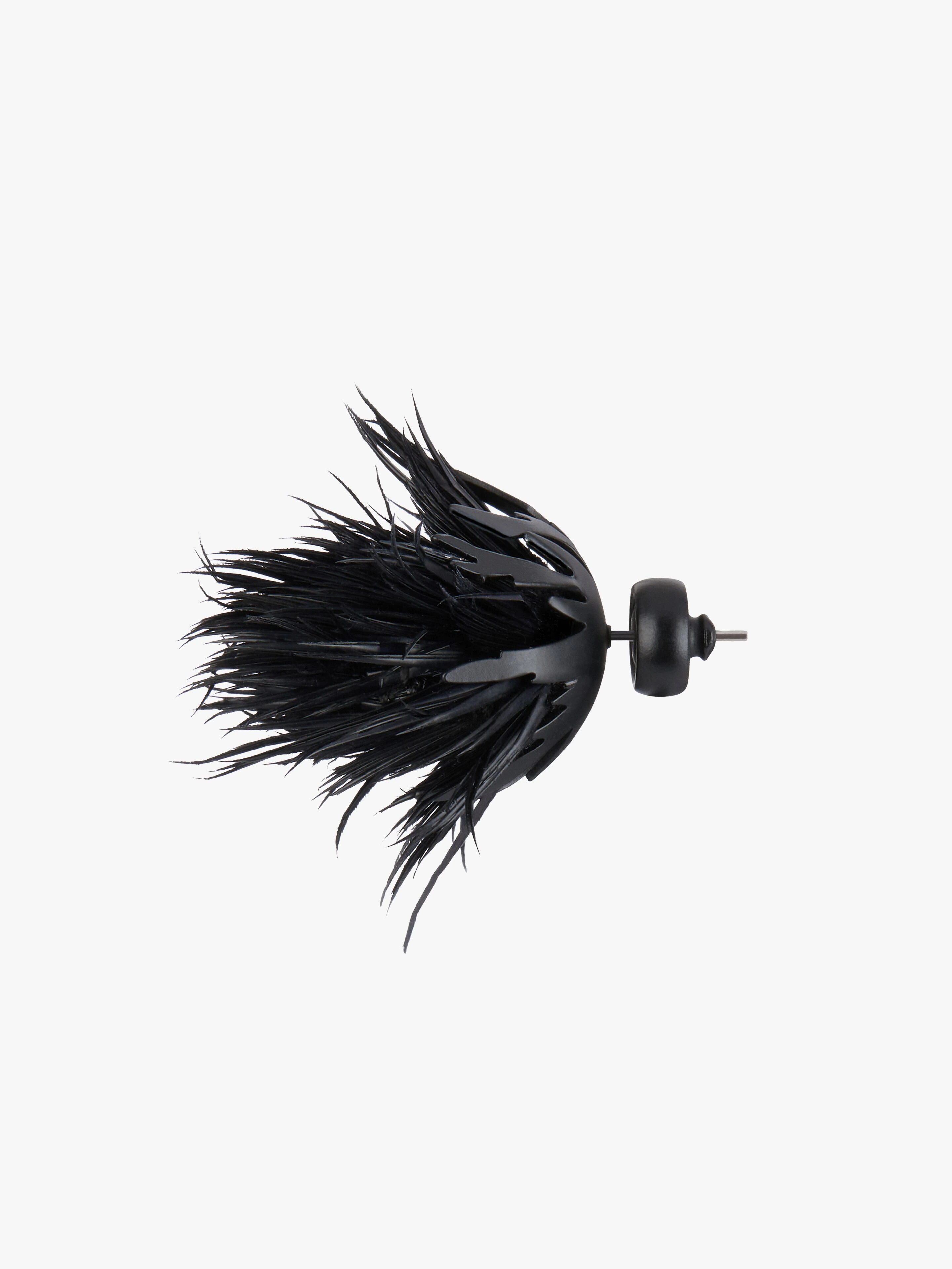 THISTLE EARRINGS WITH FEATHERS - 6