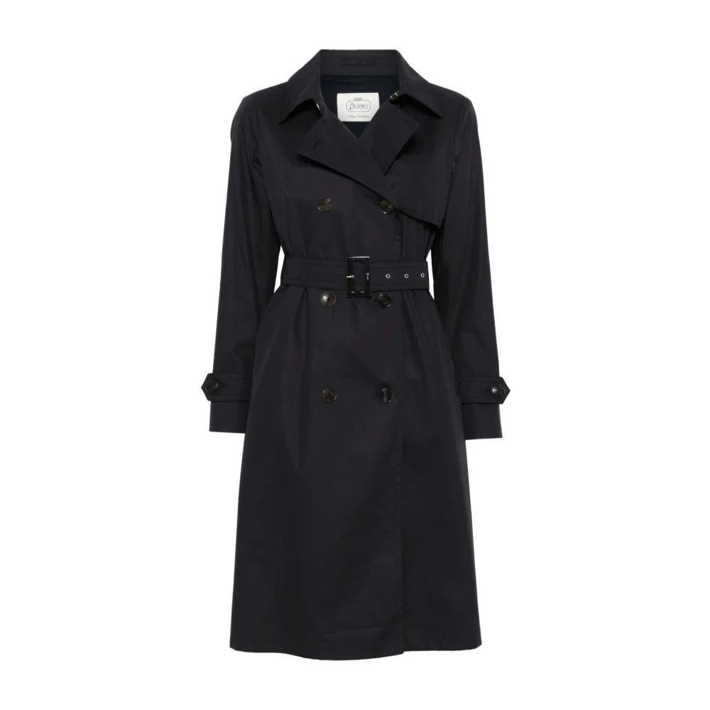 Herno NAVY BLUE TRENCH COAT | miinto | REVERSIBLE