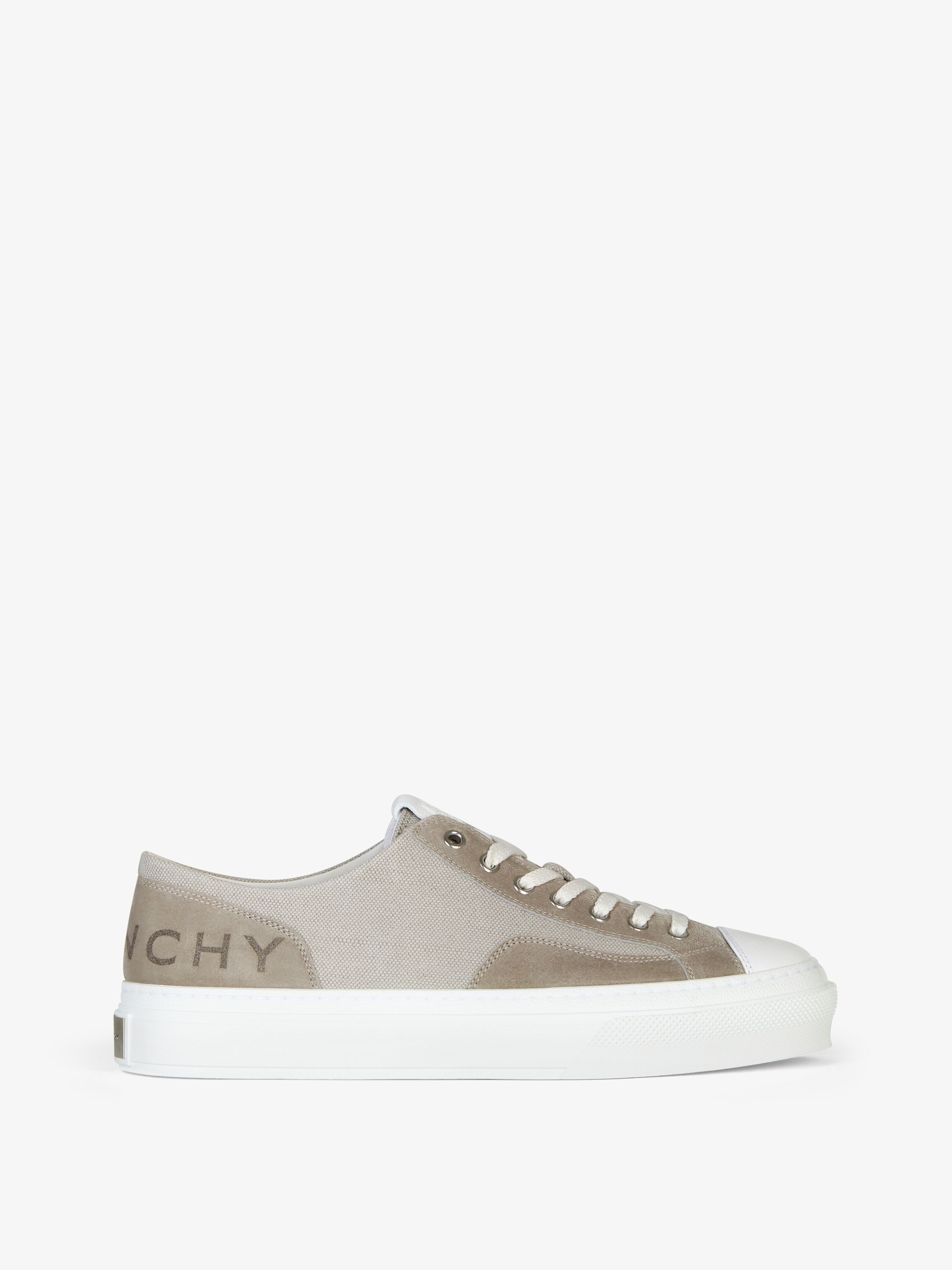 GIVENCHY CITY SNEAKERS IN CANVAS AND SUEDE - 1