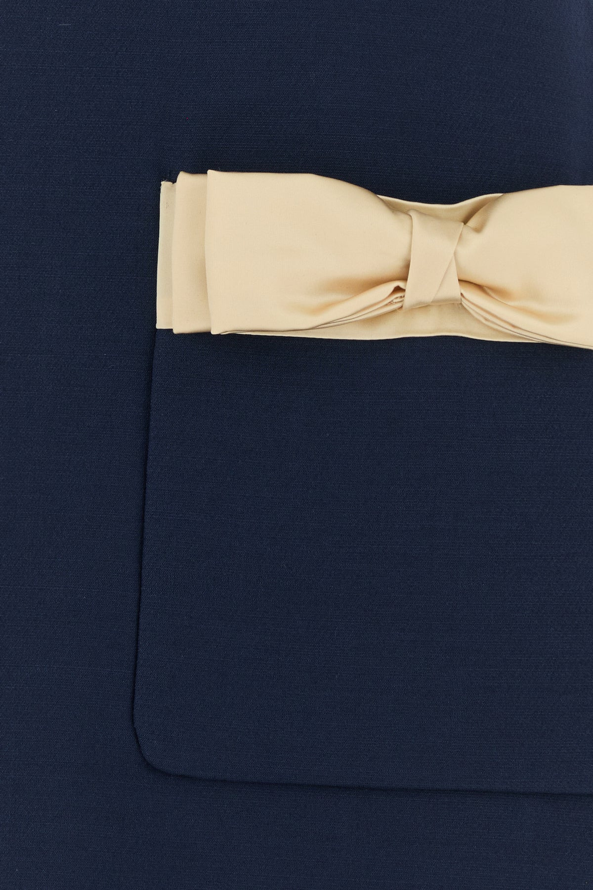 Navy blue wool blend skirt - 5