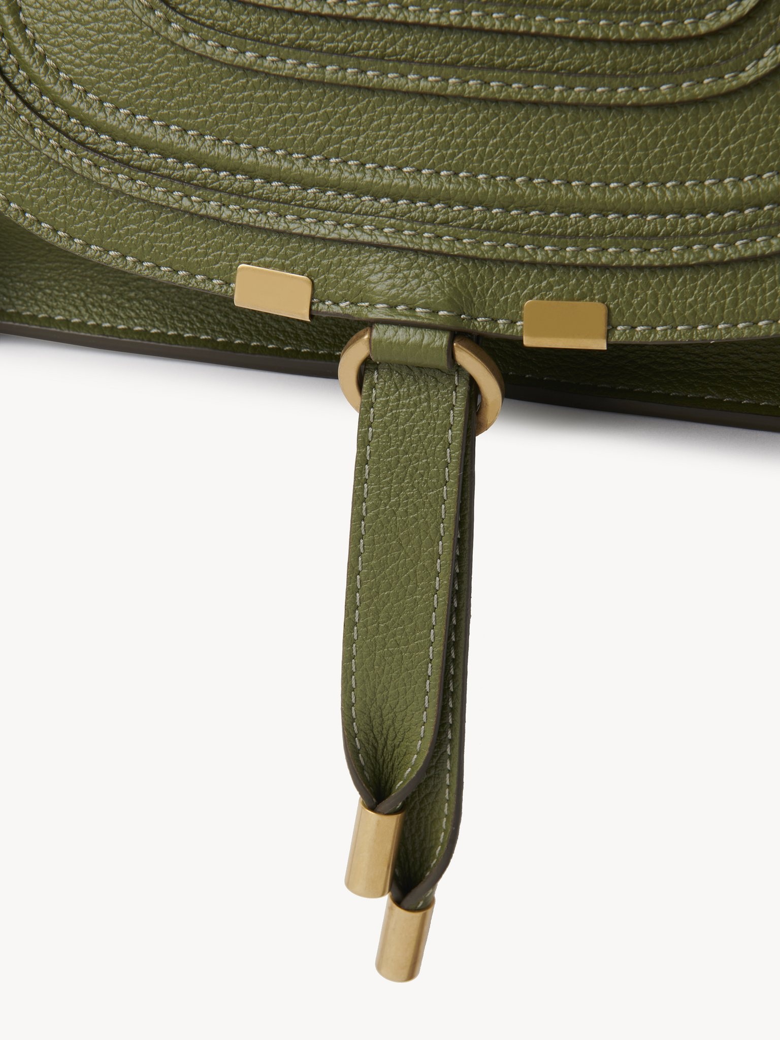 Chloé Women's Small Marcie Leather Satchel - Light Cactus