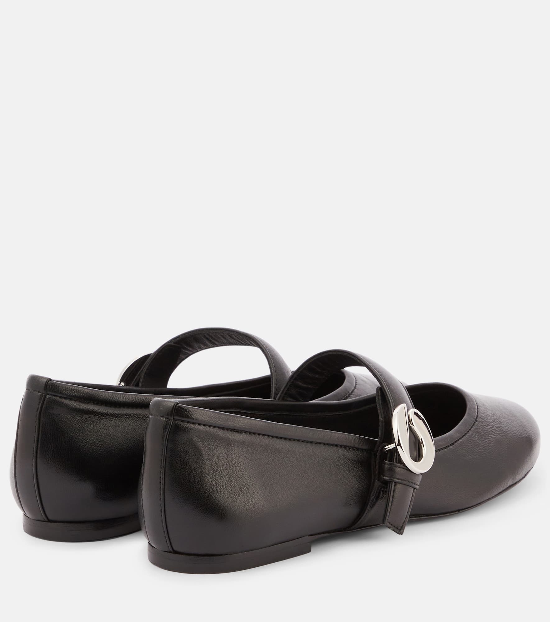 Belt leather ballet flats - 2