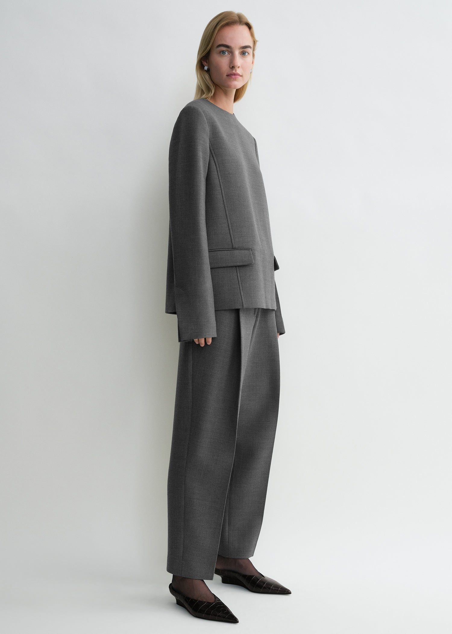 Pocket top grey melange - 3
