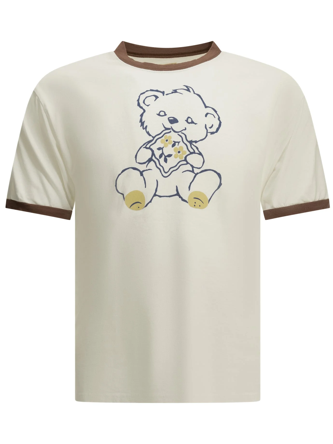 Kapital Peckish Little Bear Crew-neck T-shirt White - 1