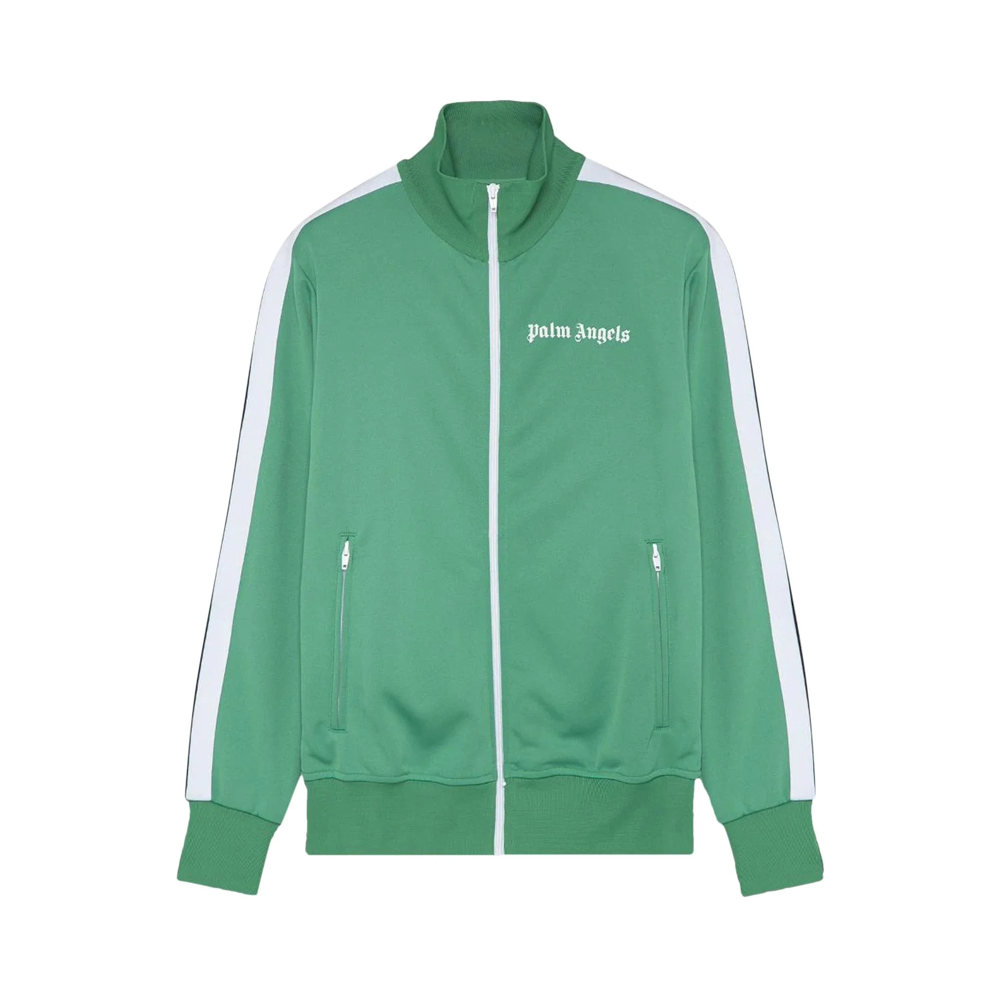 Palm Angels Classic Track Jacket 'Green/White' - 1